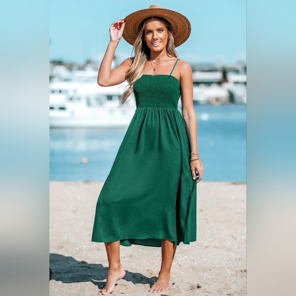 CUPSHE Leona Smocked Cami Dress